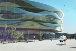 MIXED-USE SPORTS + <br/>HOTEL COMPLEX - Geoform Design Architects